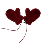 Saint Barth Guanti In Pelliccia tinta unita Rosso per Bambina MUFFY ROSSO SAINT BARTH 
