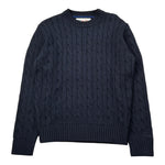 Saint Barth Maglia Girocollo tinta unita con Trecce Blu per Bambino NIGHTBLUE BLU SAINT BARTH 