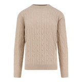 Saint Barth Maglia Girocollo tinta unita Beige per Bambino NIX0002 BEIGE SAINT BARTH 