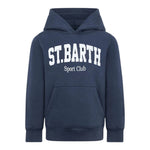 Saint Barth Felpa tinta unita con Stampa Blu per Bambino OLI000100860I BLU SAINT BARTH 