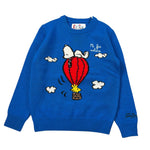 Saint Barth Maglia tinta unita con Stampa Cobalto per Bambino PEANUTSS COBALTO SAINT BARTH 