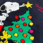 Saint Barth Maglia Girocollo tinta unita con Stampa Blu per Bambina PEANUTS CHRISMAS BLU SAINT BARTH 