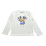Saint Barth Shirt Girocollo tinta unita con Stampa Bianco per Bambina PENN00101192I BIANCO SAINT BARTH 