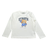 Saint Barth Shirt Girocollo tinta unita con Stampa Bianco per Bambina PENN00101192I BIANCO SAINT BARTH 