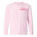 Saint Barth Shirt Girocollo tinta unita con Stampa Rosa per Bambina PENN00101278I ROSA SAINT BARTH 
