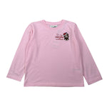 Saint Barth Shirt Girocollo tinta unita con Stampa Rosa per Bambina PENNYPUPPY ROSA SAINT BARTH 