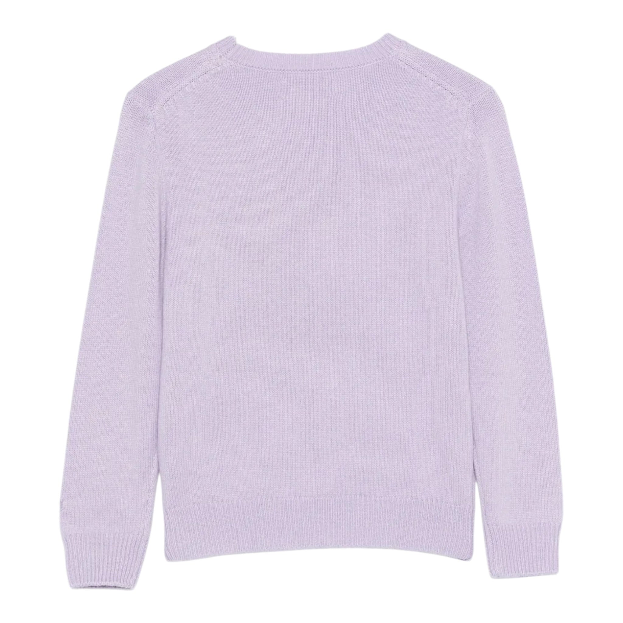 Saint Barth Maglia tinta unita con Stampa Lilla per Neonata PRC000100451I LILLA SAINT BARTH 