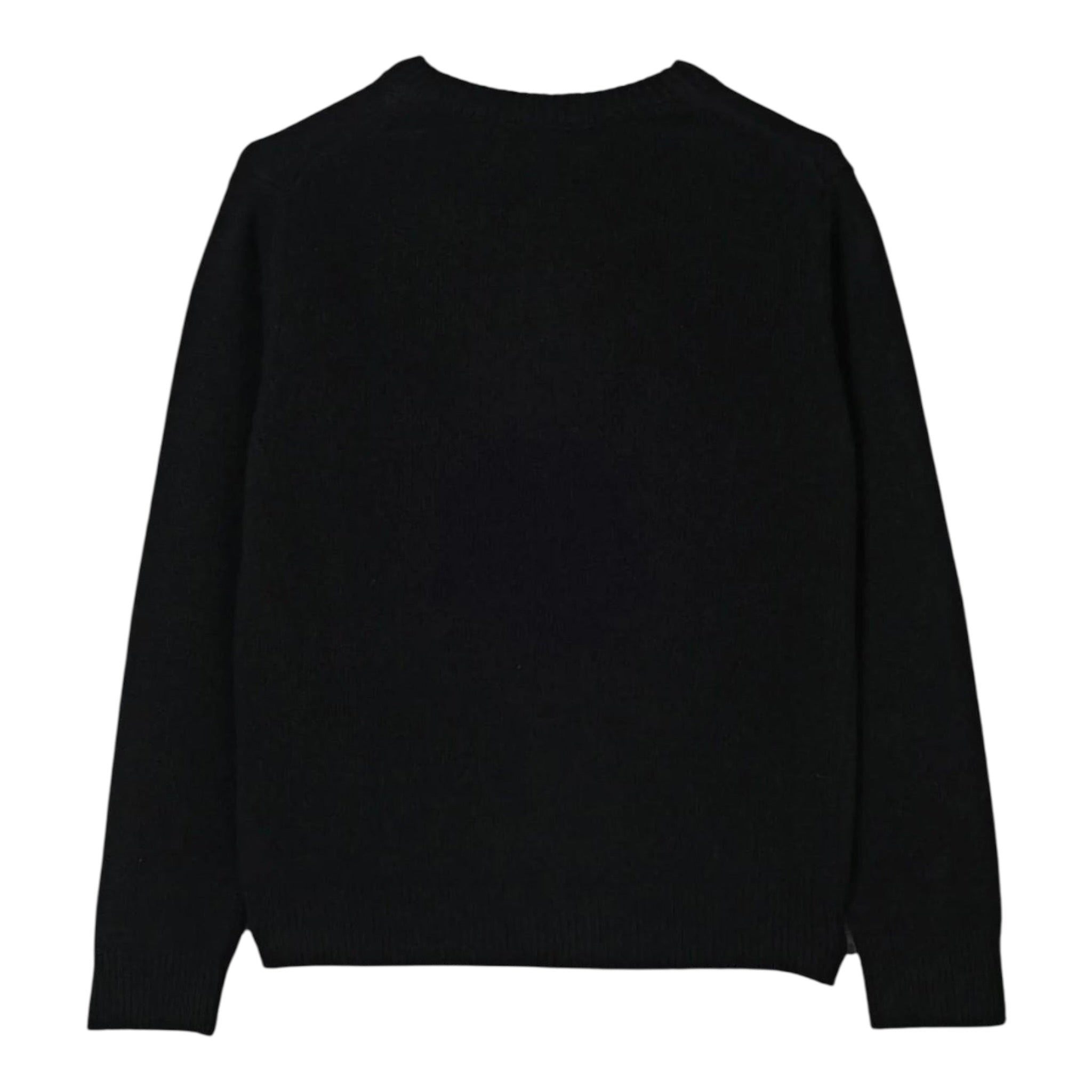 Saint Barth Maglia tinta unita con Stampa Nero per Bambina PRC000100553 NERO SAINT BARTH 