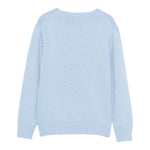 Saint Barth Maglia tinta unita con Stampa Azzurro per Bambina PRC00102215I AZZURRO SAINT BARTH 