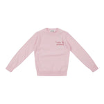 Saint Barth Maglia tinta unita con Stampa Rosa per Bambina PRC0016 ROSA SAINT BARTH 