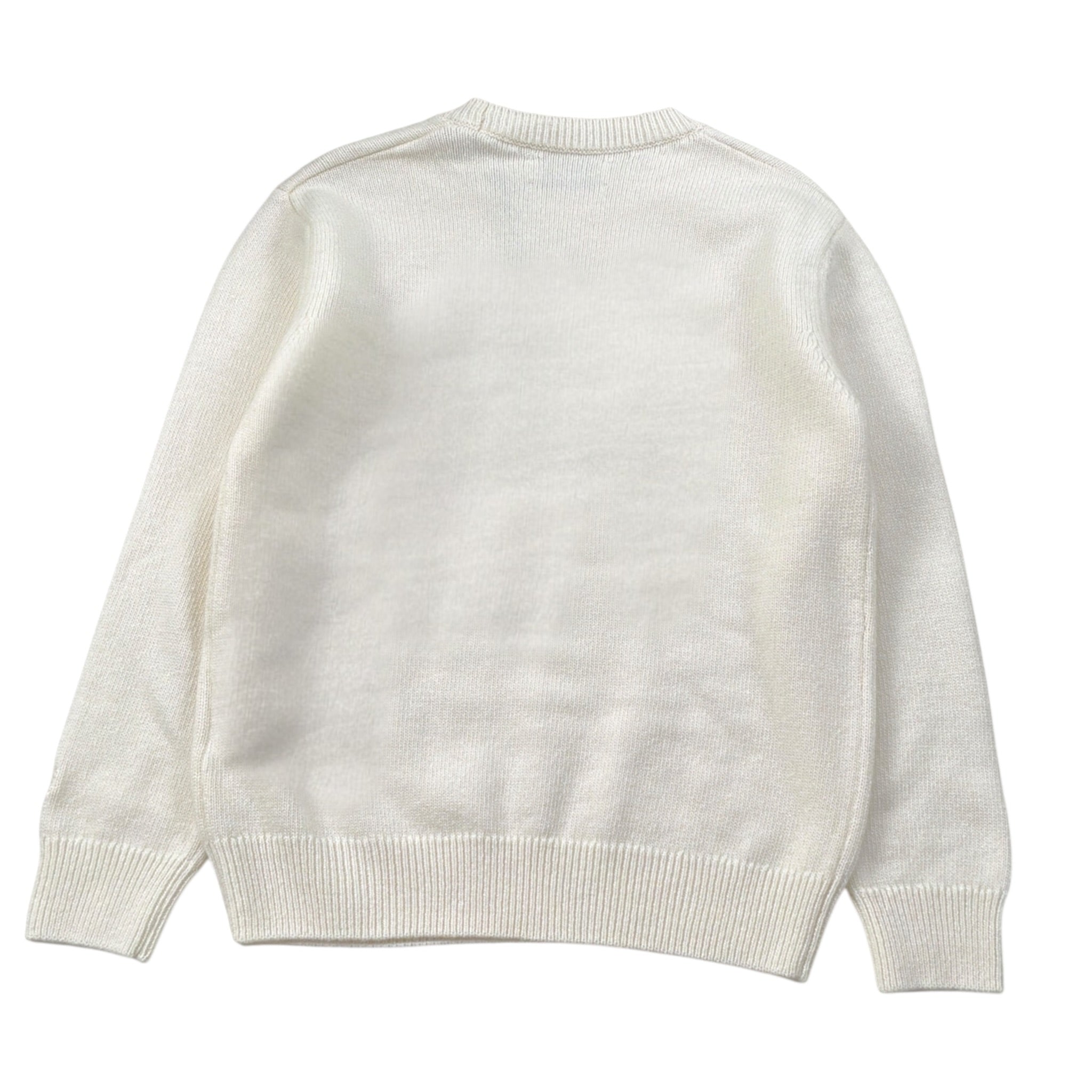 Saint Barth Maglia Tina Unita con Stampa Girocollo Panna per Bambina PRINCESDIVA PANNA SAINT BARTH 