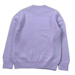 Saint Barth Maglia tinta unita con Stampa Lilla per Bambina PRINCESSDAD LILLA SAINT BARTH 