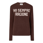 Saint Barth Maglia tinta unita con Stampa Marrone per Bambina PRINCESS MARRONE SAINT BARTH 