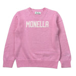 Saint Barth Maglia tinta unita con Stampa Rosa per Bambina PRINCESSMONELLA ROSA SAINT BARTH 