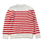 Saint Barth Maglia Bicolore con Fantasia A Righe Bianco/Rosso per Bambina PRINCESSSUMME BIANCO/ROSSO SAINT BARTH 