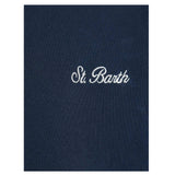 Saint Barth Felpa Chiusa Girocollo tinta unita Blu per Neonato SB61EMBN BLU SAINT BARTH 