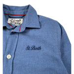 Saint Barth Camicia Manica Lunga tinta unita Azzurro per Bambino SEEFELD AZZURRO SAINT BARTH 