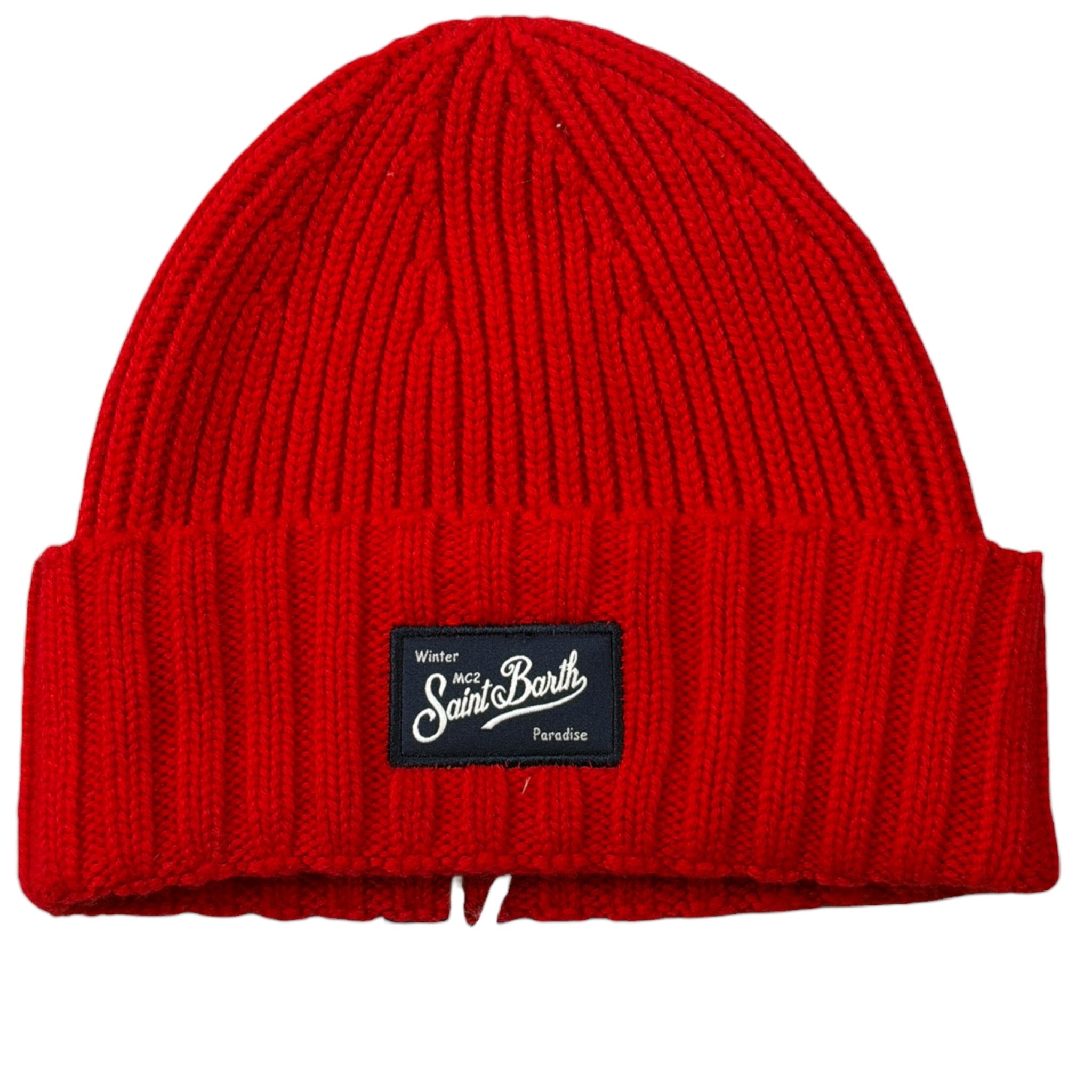 Saint Barth Cappello tinta unita con Stampa Rosso per Bambina SHELDON ROSSO SAINT BARTH 