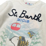 Saint Barth Maglia Girocollo con Stampa Panna per Bambino SNOOPUDOU PANNA SAINT BARTH 