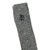 Saint Barth Calzini tinta unita con Stampa Grigio per Bambino SOXRIB GRIGIO SAINT BARTH 