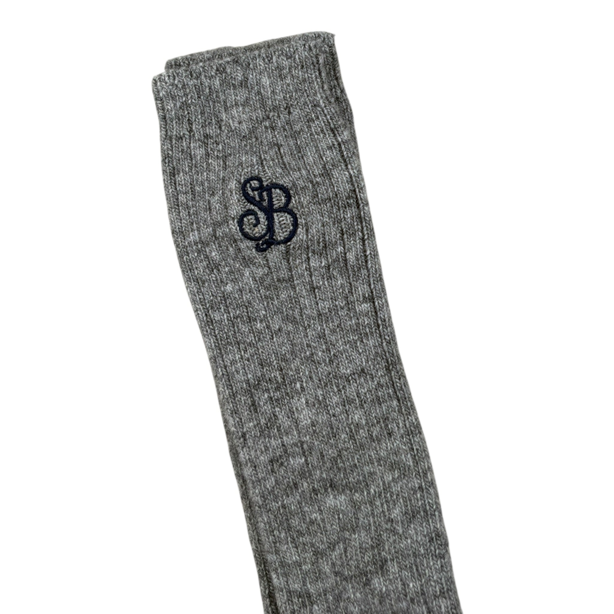 Saint Barth Calzini tinta unita con Stampa Grigio per Bambino SOXRIB GRIGIO SAINT BARTH 