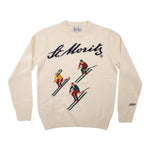Saint Barth Maglia Girocollo tinta unita con Ricami Panna per Bambino STMORITZ PANNA SAINT BARTH 