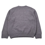 Saint Barth Maglia Girocollo tinta unita con Ricami Grigio per Bambina TIGROTTA GRIGIO SAINT BARTH 