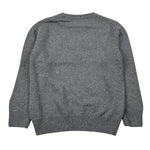 Saint Barth Maglia Girocollo tinta unita con Logo Grigio per Bambino TROBULE GRIGIO SAINT BARTH 