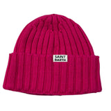 Saint Barth Cappello tinta unita con Logo Fuxia per Bambina WENGENW FUXIA SAINT BARTH 