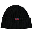Saint Barth Cappello tinta unita con Logo Nero per Bambina WENGENWW NERO SAINT BARTH 