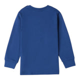 Sarabanda Shirt tinta unita con Stampa Blu per Bambino 0A133 BLU SARABANDA 