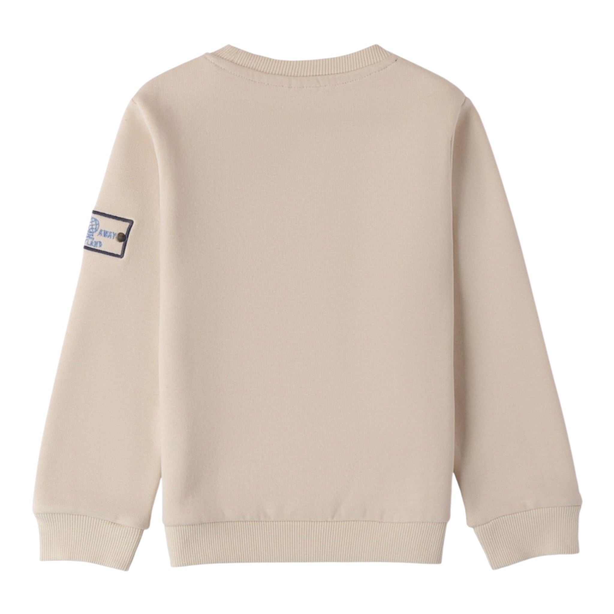 Sarabanda Felpa tinta unita Girocollo con Stampa Beige per Bambino 0A1440 BEIGE SARABANDA 