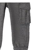Sarabanda Pantalone tinta unita con Microfantasia Bianco/Nero per Bambino 0A163 BIANCO/NERO SARABANDA 