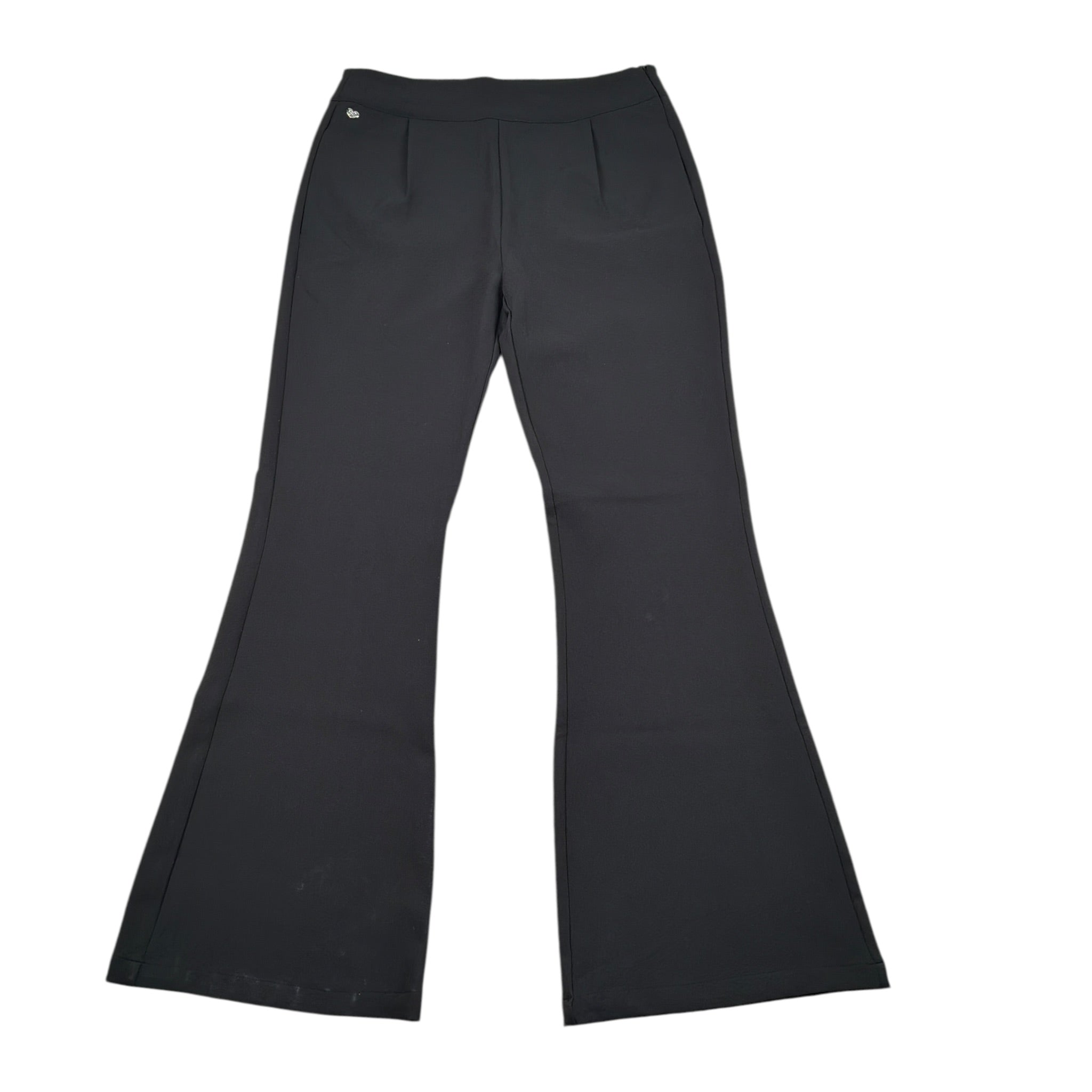 Sarabanda Pantalone tinta unita Modello Zampa Nero per Bambina 0A718 NERO SARABANDA 