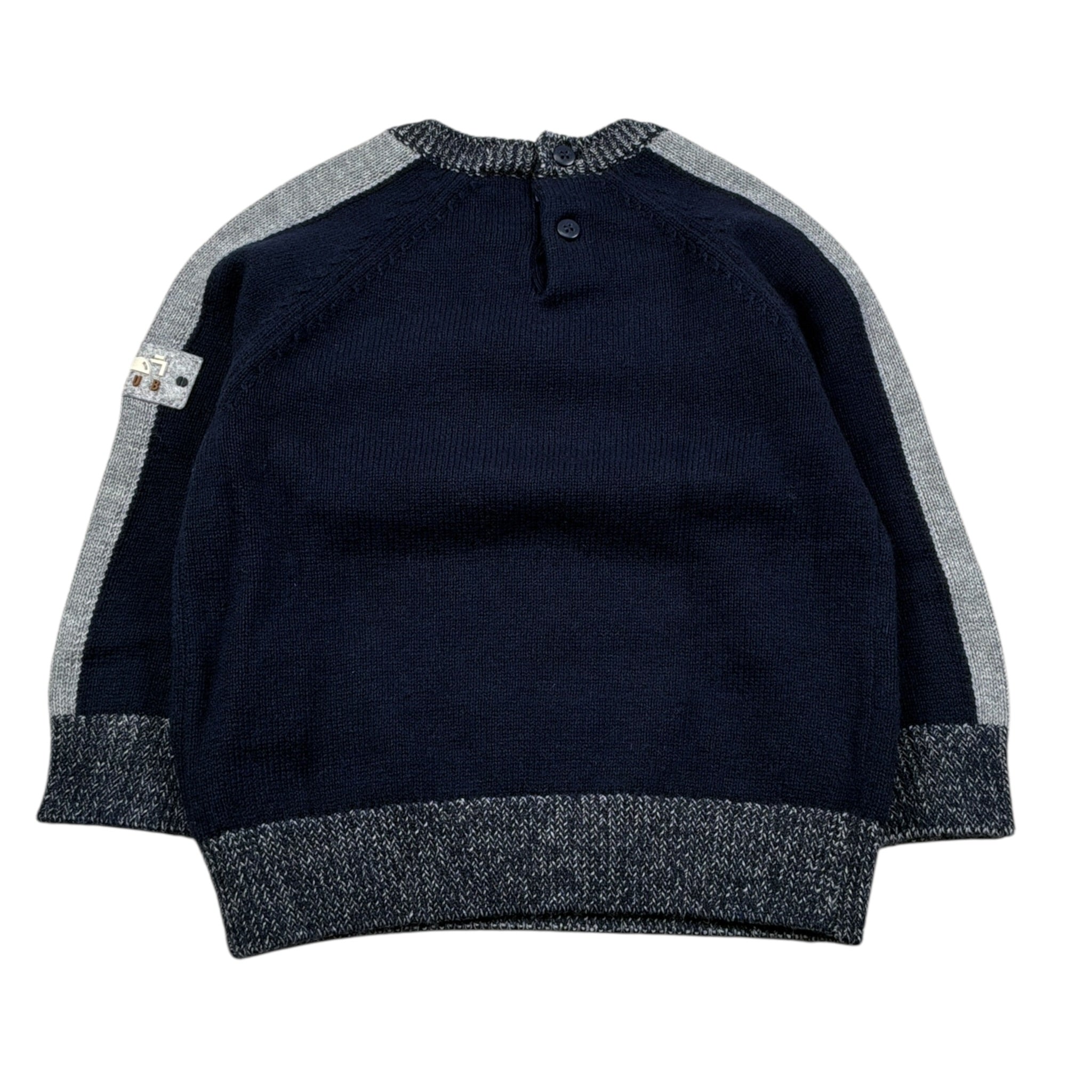 Sarabanda Maglia Girocollo tinta unita Blu per Neonato 0F102 BLU SARABANDA 