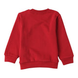 Sarabanda Felpa tinta unita Girocollo con Stampa Rosso per Bambino 0F154J ROSSO SARABANDA 