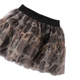 Sarabanda Gonna tinta unita con Tulle Nero per Bambina 0F237 NERO SARABANDA 
