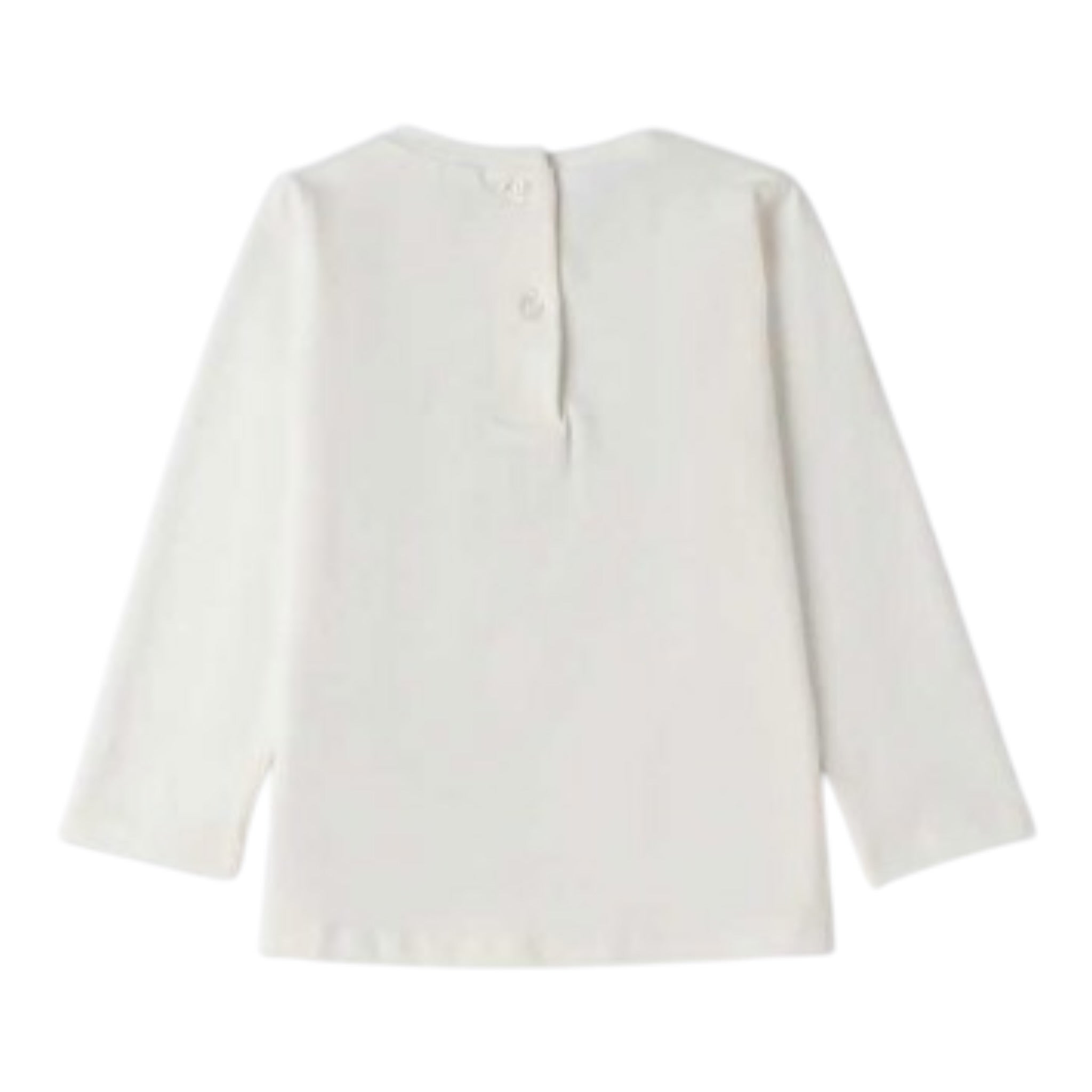 Sarabanda Shirt tinta unita con Stampa Bianco per Neonata 0F306N BIANCO SARABANDA 