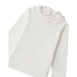 Sarabanda Shirt Girocollo tinta unita Bianco per Neonata 0F321X BIANCO SARABANDA 