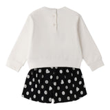 Sarabanda Completo 2Pz Felpa-Shorts Bicolore Bianco/Nero per Bambina 0F365 BIANCO/NERO SARABANDA 