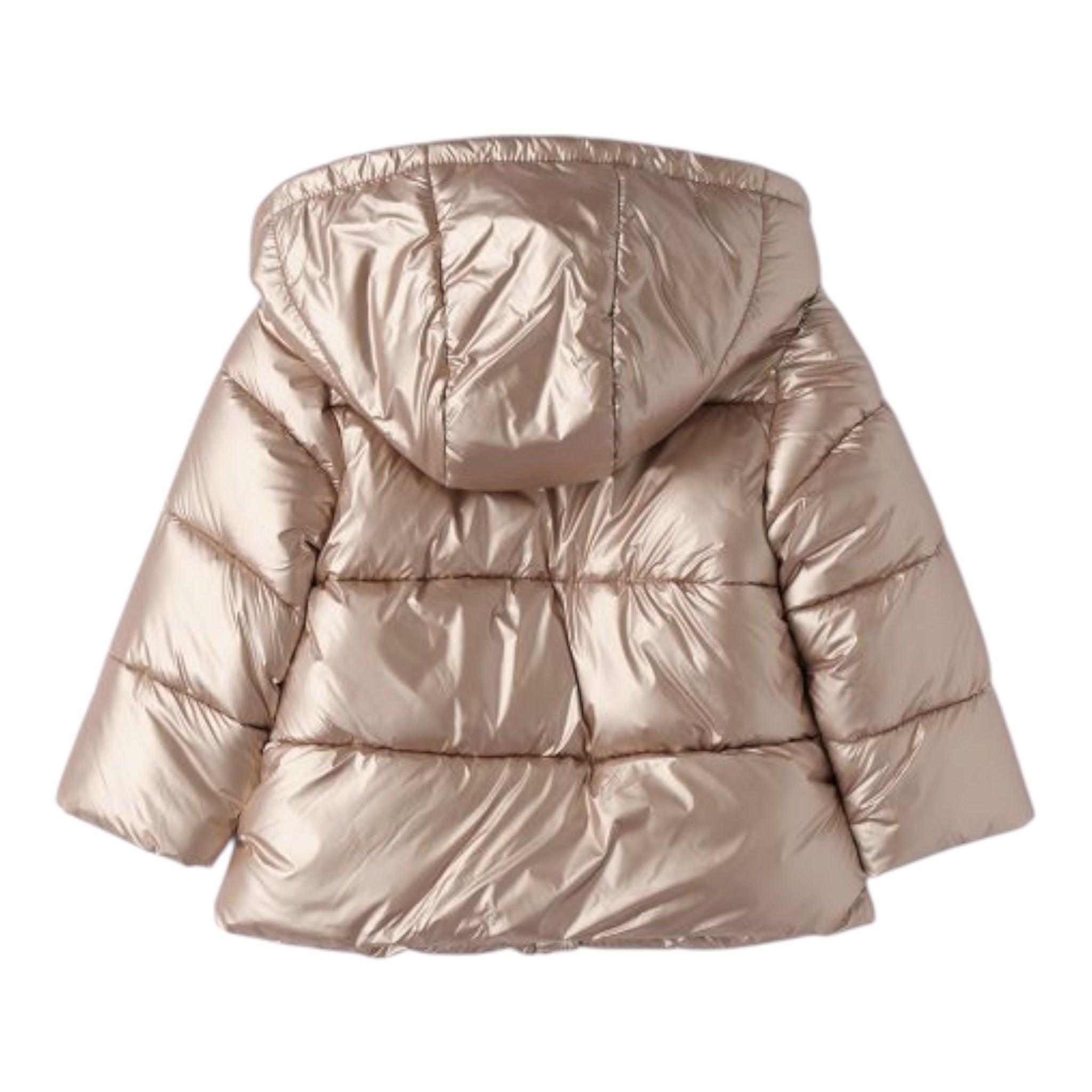 Sarabanda Giubbino tinta unita con Zip E Cappuccio Bronzo per Neonata 0F375N BRONZO SARABANDA 