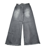 Sarabanda Jeans tinta unita Modello Palazzo Grigio per Bambina 0F465 GRIGIO SARABANDA 