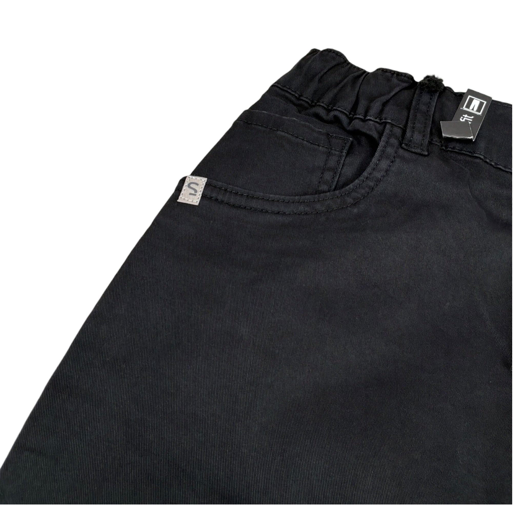 Sarabanda Pantalone tinta unita con Elastico In Vita Nero per Bambino 0F627 NERO SARABANDA 