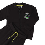 Sarabanda Completo 2Pz Felpa-Pantalone tinta unita Nero per Neonato F008 NERO SARABANDA 