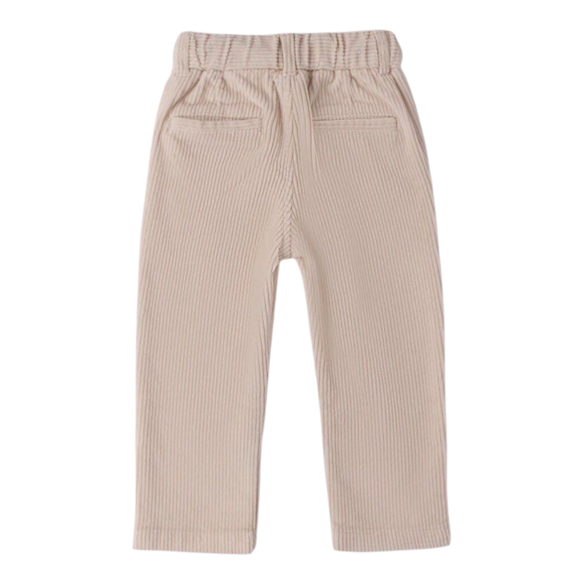 Sarabanda Pantalone tinta unita con Elastico In Vita Beige per Bambino F172 BEIGE SARABANDA 