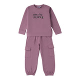 Sarabanda Completo 2Pz Felpa-Pantalone tinta unita Rosa per Neonata F208 ROSA SARABANDA 