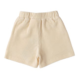 Sarabanda Short tinta unita In Velluto Panna per Bambina F357 PANNA SARABANDA 