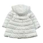 Sarabanda Giubbino tinta unita con Zip E Cappuccio Bianco per Neonata F378 BIANCO SARABANDA 