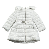 Sarabanda Giubbino tinta unita con Zip E Cappuccio Bianco per Bambina F378J BIANCO SARABANDA 