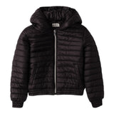 Sarabanda Giubbino tinta unita con Zip E Cappuccio Nero per Bambina F491F NERO SARABANDA 